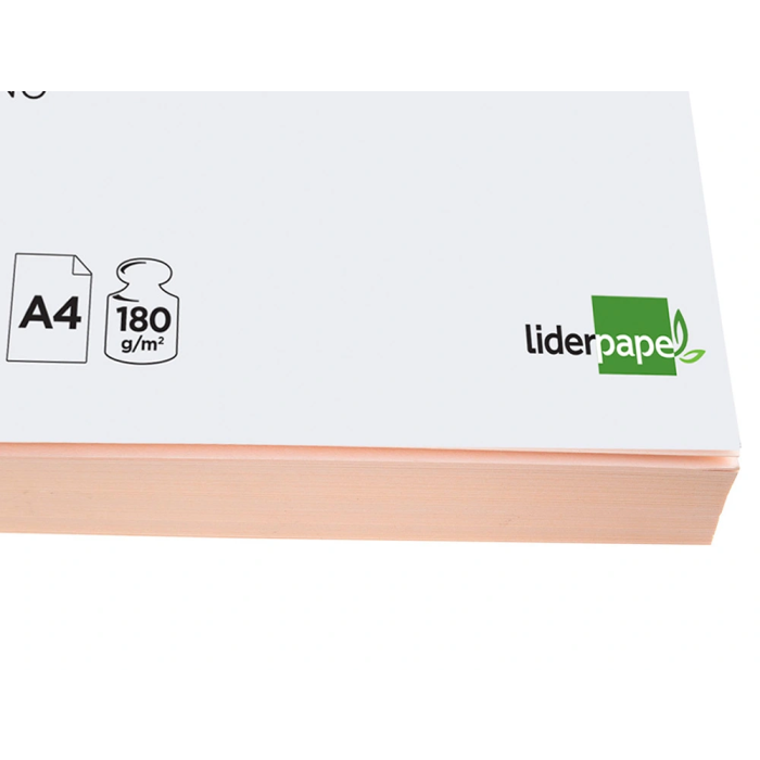 Liderpapel Cartulina A4 180g/m2 Crema Paquete de 100 Hojas 4 Liderpapel Cartulina A4 180g/m2 Crema Paquete de 100 Hojas 4