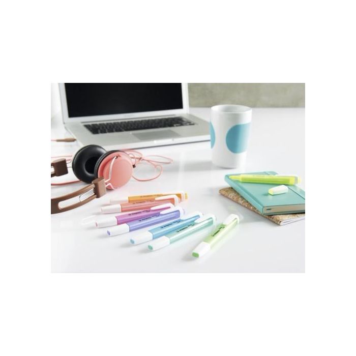 Stabilo Rotulador Fluorescente Swing Cool Estuche 4 Unidades Colores Surtidos Trazo 2-5 mm 4