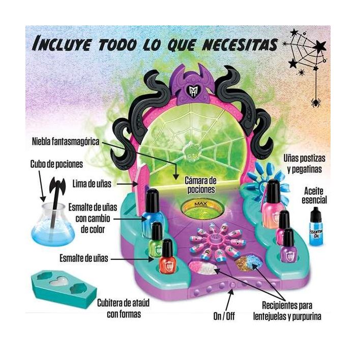 Estudio de uñas monster high glam ghoulish con accesorios 7 Estudio de uñas monster high glam ghoulish con accesorios 7