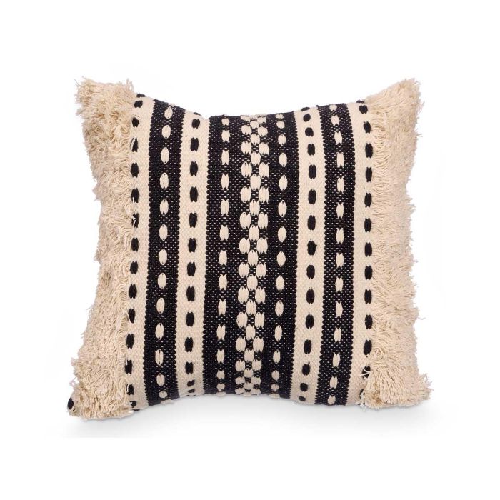 Cojin Rayas Negro 45X45 Cm Giftdecor (6 Unidades) 1 Cojin Rayas Negro 45X45 Cm Giftdecor (6 Unidades) 1