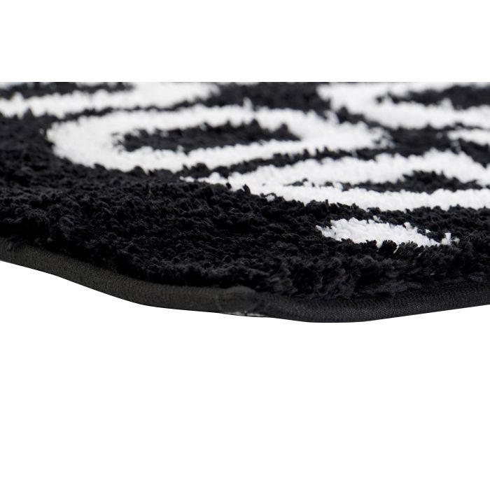Alfombra DKD Home Decor Negro Blanco 80 x 50 cm 2 Alfombra DKD Home Decor Negro Blanco 80 x 50 cm 2