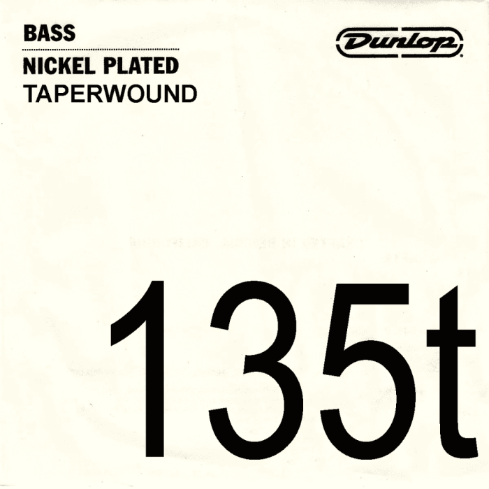 Cuerda Bajo Dunlop Nickel Entorchado (Tapered) .135 1