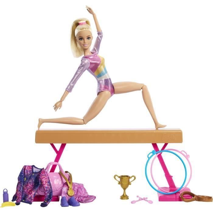 Barbie HRG52 Muñeca Gimnasta Articulada con Barra de Equilibrio y 11 Accesorios 0 Barbie HRG52 Muñeca Gimnasta Articulada con Barra de Equilibrio y 11 Accesorios 0