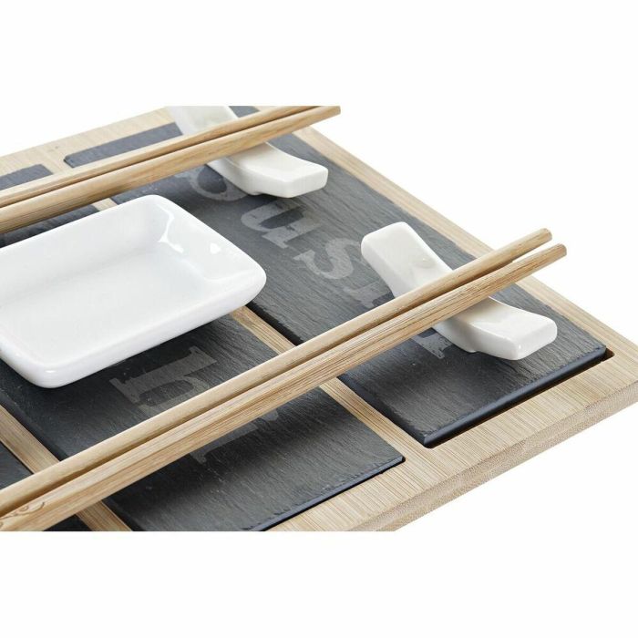 Sushi Oriental DKD Home Decor Natural Negro 19 x 3 x 25 cm Set de 7 1 Sushi Oriental DKD Home Decor Natural Negro 19 x 3 x 25 cm Set de 7 1