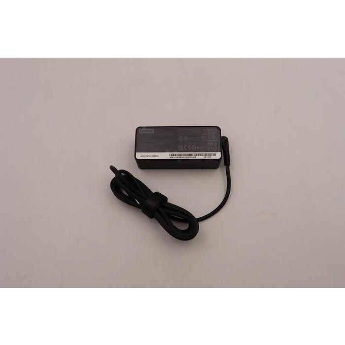 Lenovo USB-C laptop AC adapter, 45W output, supports PD 3.0, 2-pin design, compatible with Lenovo laptops. Lenovo USB-C laptop AC adapter, 45W output, supports PD 3.0, 2-pin design, compatible with Lenovo laptops.