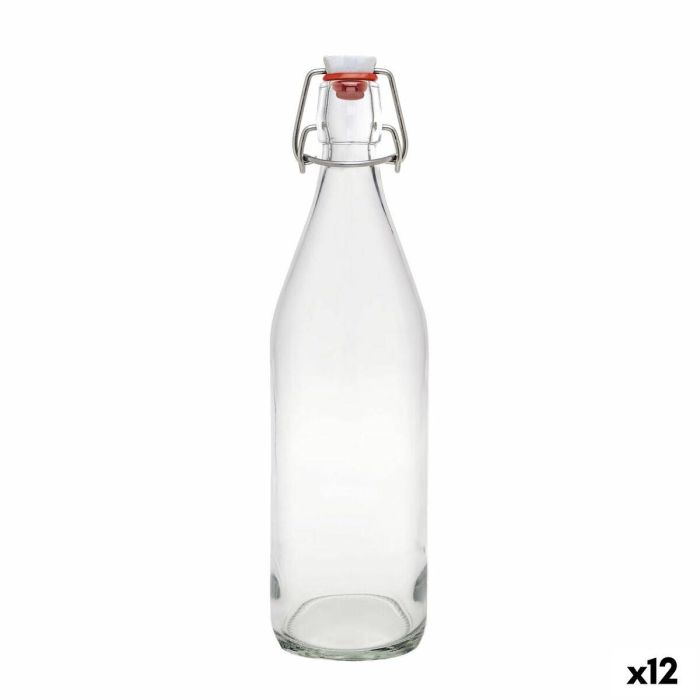 Botella de Cristal La Mediterránea Vidrio 1 L (12 Unidades) Botella de Cristal La Mediterránea Vidrio 1 L (12 Unidades)