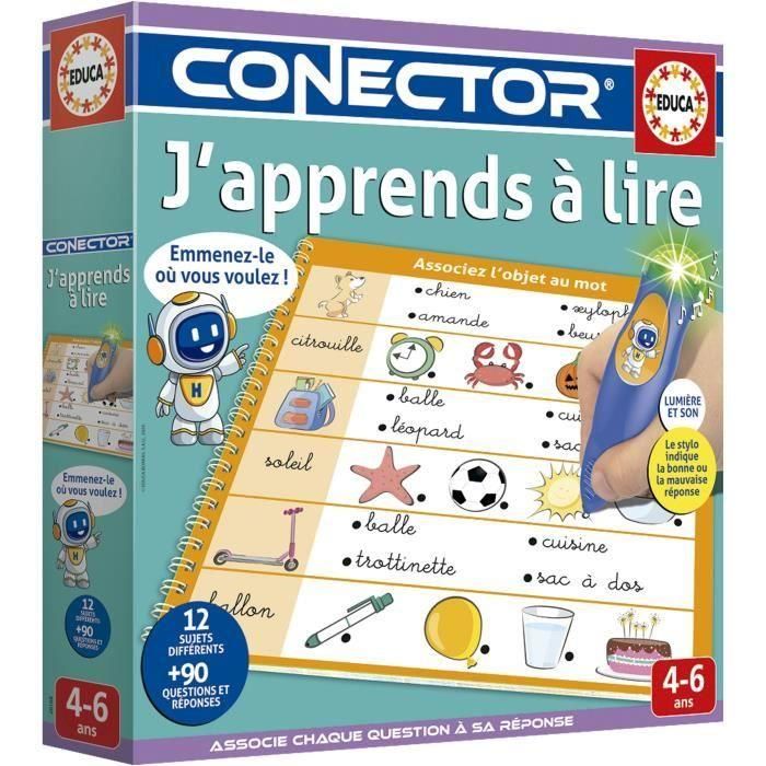 Educa AAAVL14913 Conector Estoy aprendiendo a leer - Juego educativo 90 preguntas, 12 temas, formato libro - A partir de 4 años 1 Educa AAAVL14913 Conector Estoy aprendiendo a leer - Juego educativo 90 preguntas, 12 temas, formato libro - A partir de 4 años 1