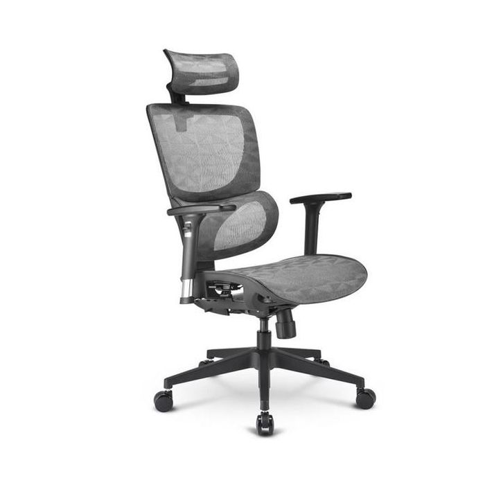 Sharkoon OfficePal C30M Silla de Oficina con Asiento y Respaldo de Malla Gris Altura 115-135 cm Ancho Respaldo 50 cm 2 Sharkoon OfficePal C30M Silla de Oficina con Asiento y Respaldo de Malla Gris Altura 115-135 cm Ancho Respaldo 50 cm 2