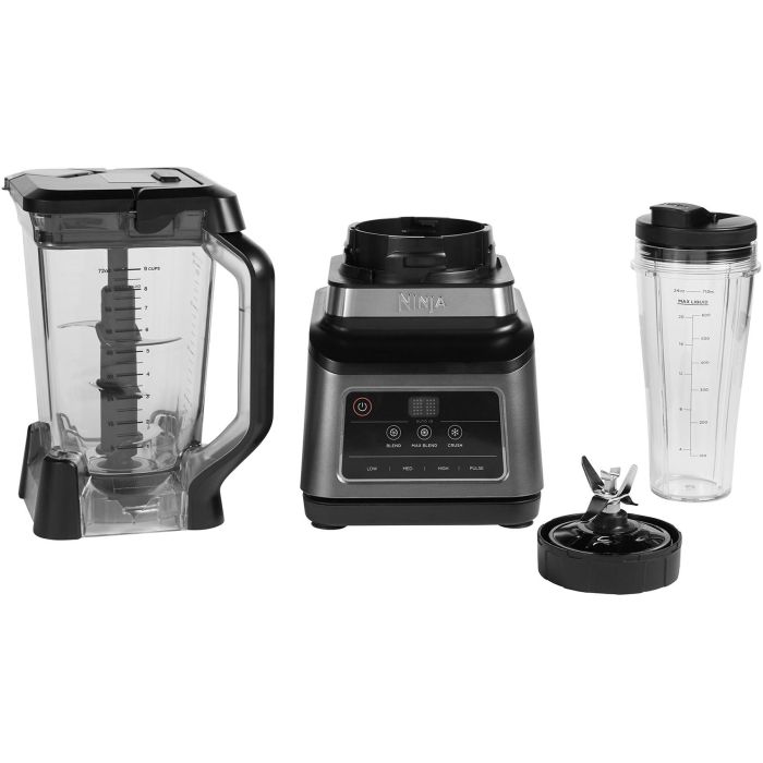 Ninja BN750EU Batidora de Vaso y Procesador de Alimentos 2-en-1 con Auto-iQ, 1200W, 2.1L, Picahielos 6 Ninja BN750EU Batidora de Vaso y Procesador de Alimentos 2-en-1 con Auto-iQ, 1200W, 2.1L, Picahielos 6