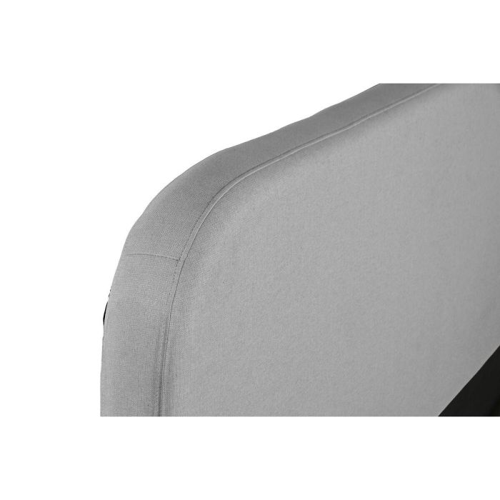 DKD Home Decor Cama Urban Gris Claro 219 x 104 x 170 cm para colchón de 150x200 - Poliéster y Madera 6