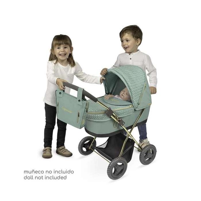 Coche de muñeca plegable con sombrilla y bolso - para muñecas de hasta 48 cm. . 1