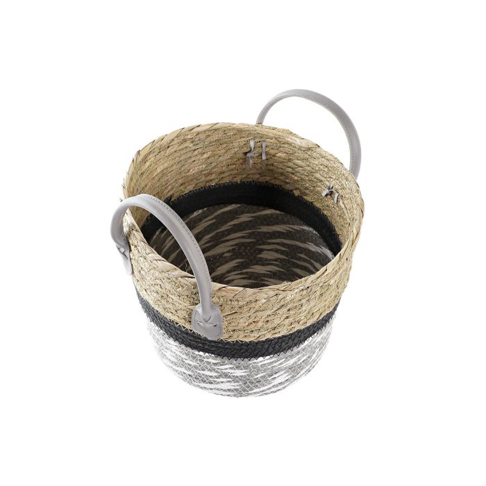 Cesta DKD Home Decor Negro Gris 21 x 26 x 21 cm (4 Unidades) 2