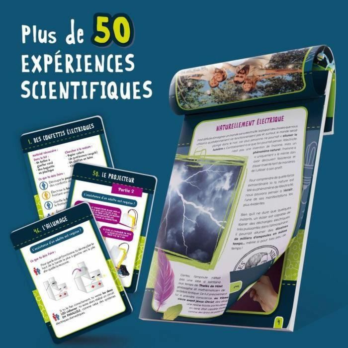 Lisciani Giochi AUC8008324093168 - Genius Science - Juego de Ciencia - Electricidad - 50 Experimentos 3