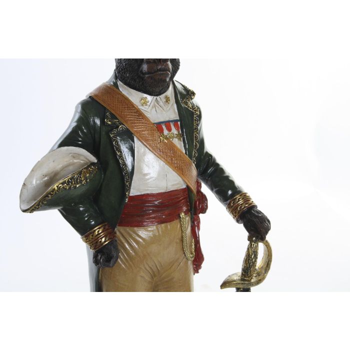 DKD Home Decor Figura Gorila Colonial Multicolor Resina 15.5 x 13.5 x 40.5 cm (2 Unidades) 2