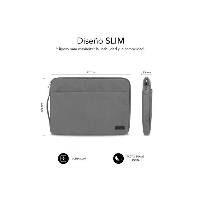 SUBBLIM Maletin Urban Laptop Sleeve 15,6" Grey