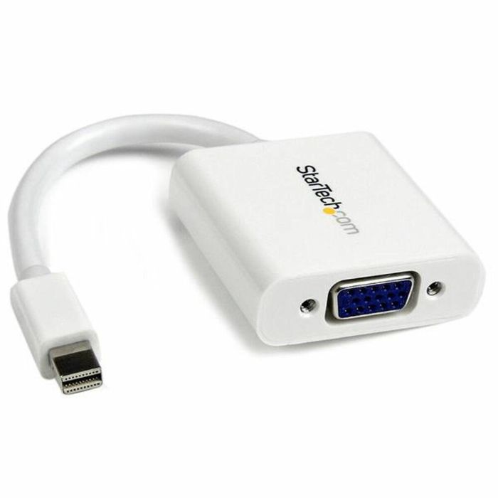 Adaptador Mini DisplayPort a VGA Startech MDP2VGAW Blanco Negro 0,12 m Adaptador Mini DisplayPort a VGA Startech MDP2VGAW Blanco Negro 0,12 m
