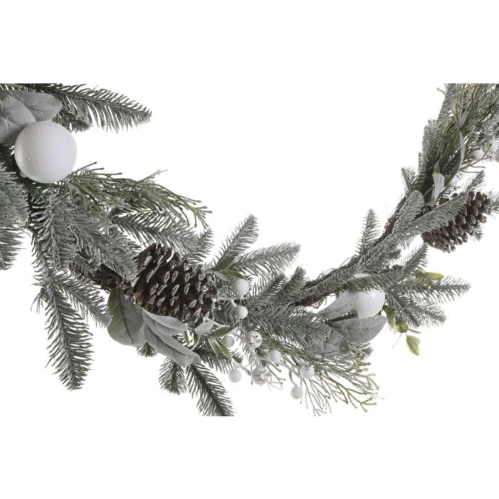Guirnalda Navidad Alpina DKD Home Decor Verde Blanco 13 x 152 x 25 cm (2 Unidades) 2