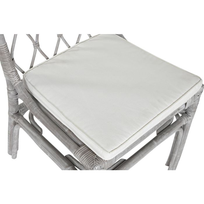 DKD Home Decor Silla Top chairs 2c24 Blanco 56 x 85 x 50 cm (2 Unidades) 1