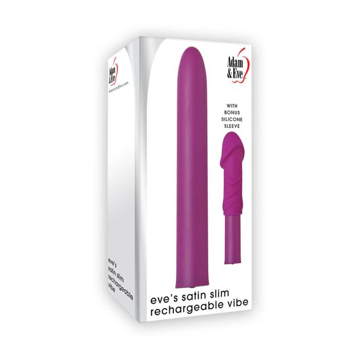 Mini Vibrador Adam & Eve Satin Slim Morado 1