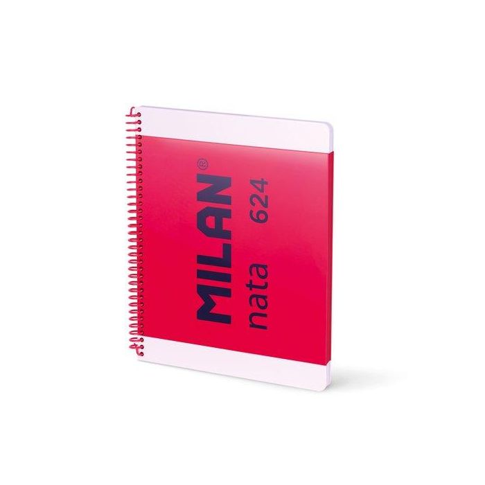 Bloc Milan Nata 624 Since 1918 Tapa Extra A4 80H Horizontal 95G Rosa (Set de 3)