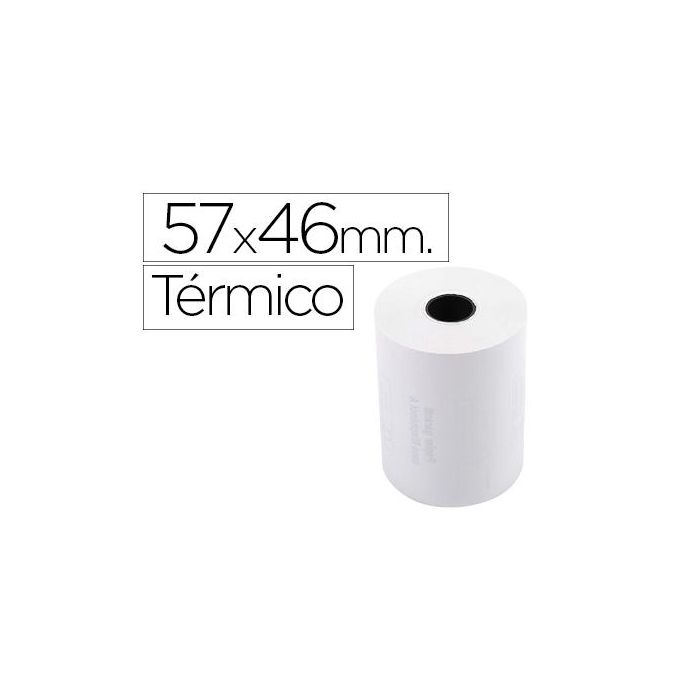 Rollo Sumadora Exacompta Termico 57 mm X 46 mm 55 gr-M2 Sin Bisfenol A 10 unidades