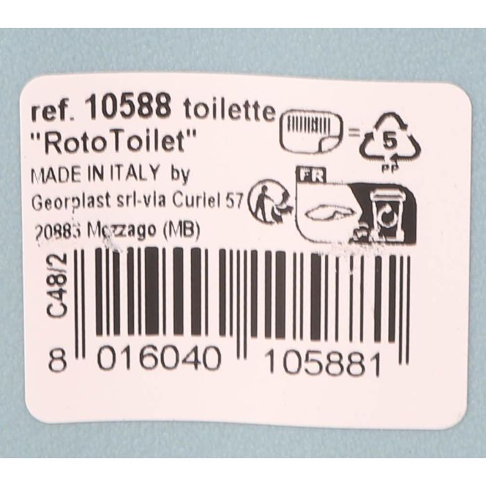 Georplast Roto-Toilet con accesorios 52x40x40 cm (7 Unidades) 1