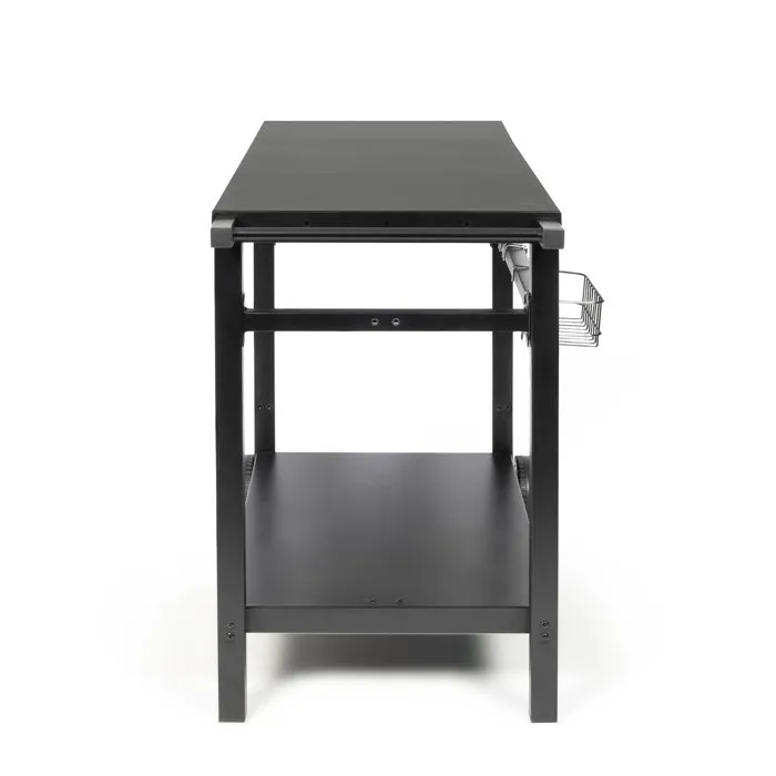 Livoo GS170N Carro para plancha con estante plegable, 2 ruedas dentadas ø 15 cm, Estante superior 85 x 50 cm