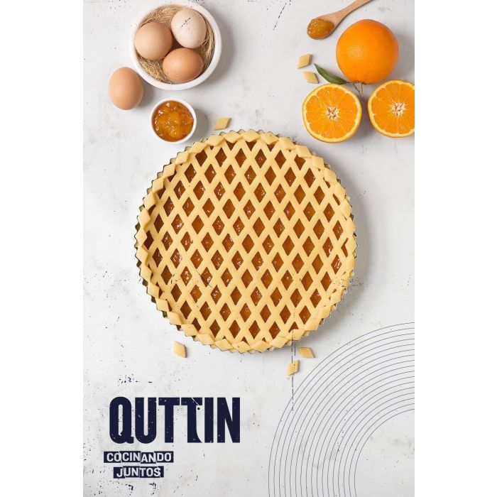 Quttin Cortador de Masa para Pastel Celosía Redondo 30.2 cm x 34 cm x 2 cm (6 Unidades)