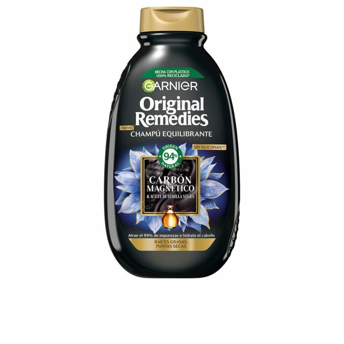 Garnier Original Remedies Carbón Magnético Champú 300 ml Garnier Original Remedies Carbón Magnético Champú 300 ml