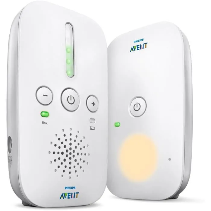 Philips Avent Babyphone DECT SCD502 / 26 - Batería o red eléctrica - Alcance 300 m - Función de luz nocturna 1