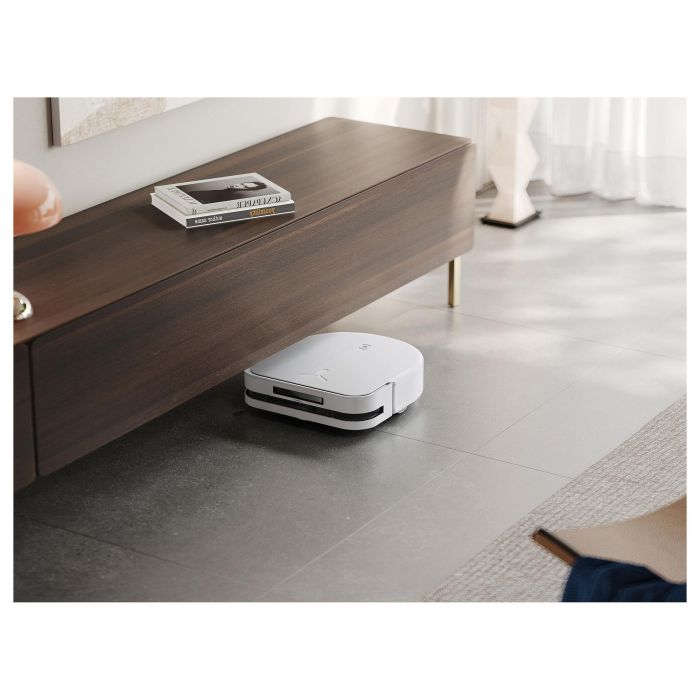 ECOVACS DEEBOT X5 OMNI Robot Aspirador con Estación de Vaciado Autónomo y Fregado, Sin Bolsa, Blanco, Forma D, 3.5L, Navegación Láser, 6400 mAh