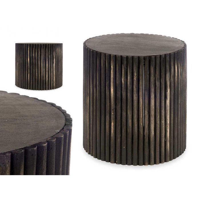 Giftdecor Mesa de Centro de Madera en Negro 47x44x47 cm Giftdecor Mesa de Centro de Madera en Negro 47x44x47 cm