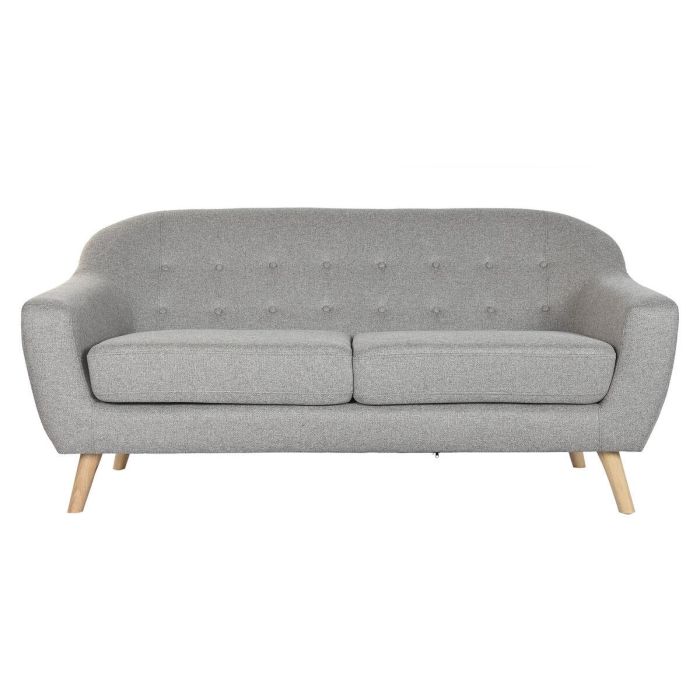 DKD Home Decor Sofá Scandi de 3 plazas, Poliéster/Madera, Gris Natural, 172x82x82 cm, Desmontable 0 DKD Home Decor Sofá Scandi de 3 plazas, Poliéster/Madera, Gris Natural, 172x82x82 cm, Desmontable 0