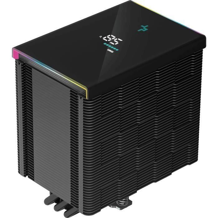 DEEPCOOL - AK500 Digital (Negro) - Disipador de CPU - 1x120mm - ARGB - Pantalla digital 4