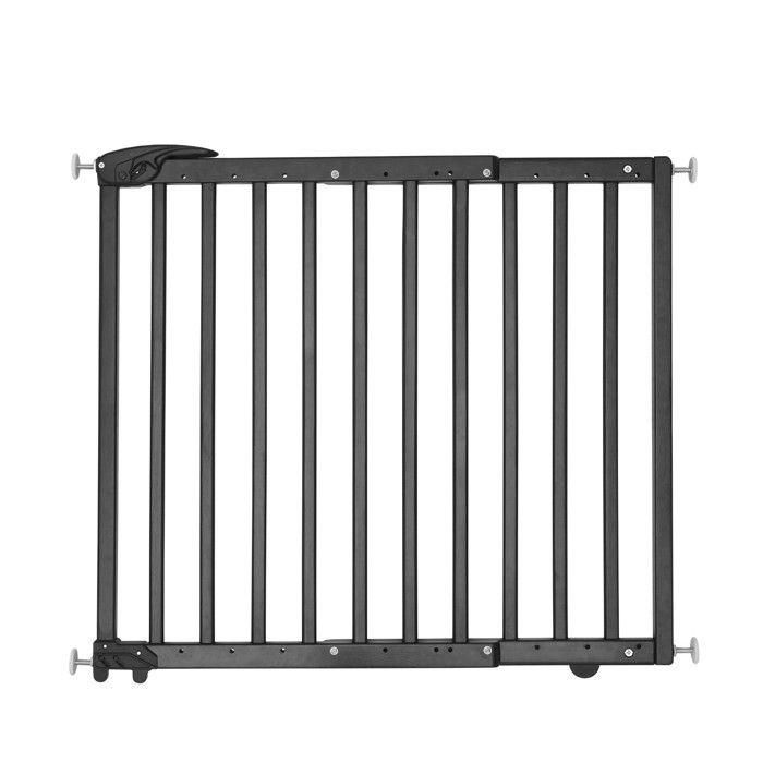 Badabulle Deco Pop Negro Extensible Seguridad Barrera Fijación Presión y Tornillo (63.5 - 106cm)