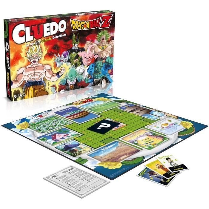 Cluedo WIN5036905047760 Juego de Mesa Cluedo Dragon Ball Z Edición Temática de Misterio y Deducción