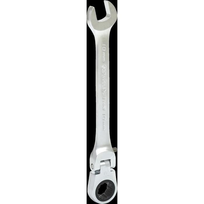 Juego de llaves combinadas de 5 piezas - KS TOOLS - 503.4805 - Llaves combinadas de trinquete con cabeza inclinable - Bloqueo - 8 a 19 mm 2 Juego de llaves combinadas de 5 piezas - KS TOOLS - 503.4805 - Llaves combinadas de trinquete con cabeza inclinable - Bloqueo - 8 a 19 mm 2