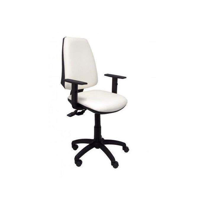 Silla Piqueras Y Crespo Elche S Brazos Regulables Mecanismo Sincro De Doble Maneta Gran Confortabilidad Regulable En Altura Asiento Y Respaldo Tapizado Similpiel Blanco