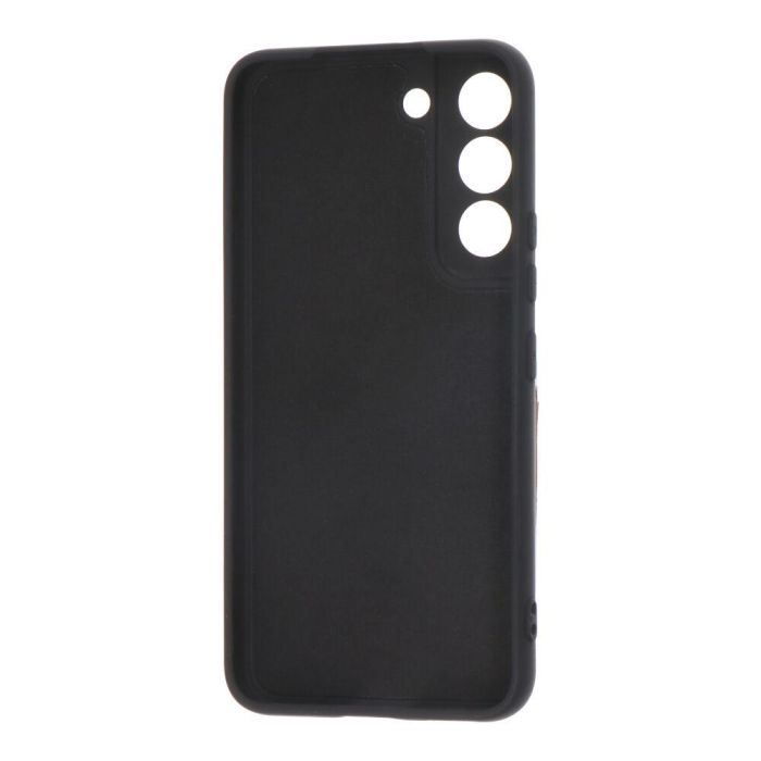 Carcasa negra de plástico soft touch para samsung s22 1