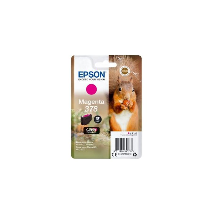 EPSON Singlepack Magenta 378 Claria Photo HD Ink 0 EPSON Singlepack Magenta 378 Claria Photo HD Ink 0