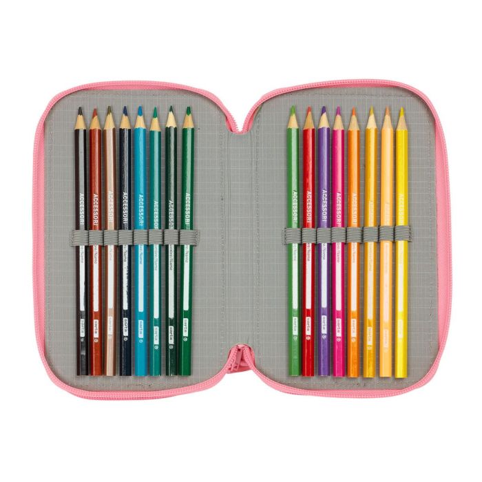 Estuche Escolar con Accesorios Moos Passion Multicolor 12,5 x 19,5 x 5,5 cm 37 Piezas 2