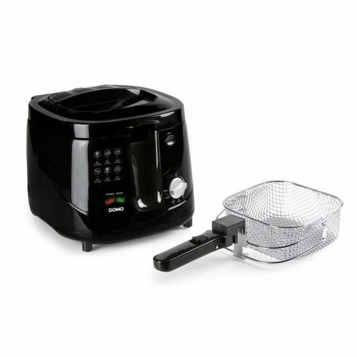 Domo DO461FR Freidora Eléctrica Classic 2.5L, 1800W, Cool Touch, Termostato Ajustable, Tazón Antiadherente, Negro 1