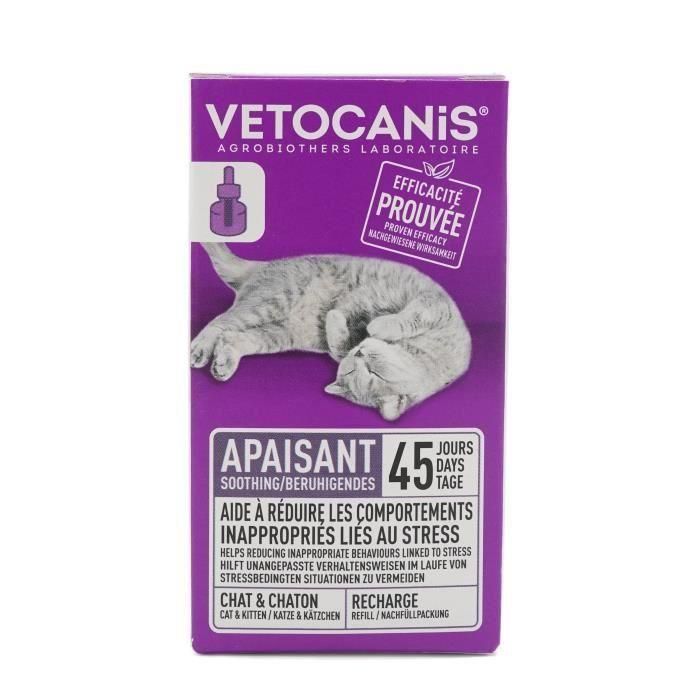 VETOCANIS Recambio difusor antiestrés para gatos - Eficaz durante 45 días 1 VETOCANIS Recambio difusor antiestrés para gatos - Eficaz durante 45 días 1