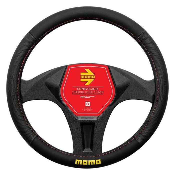 Funda Volante Momo Easy Black-Red Pu S 36,5 cm-37,9 cm MOMLSWC0EASBRS Funda Volante Momo Easy Black-Red Pu S 36,5 cm-37,9 cm MOMLSWC0EASBRS