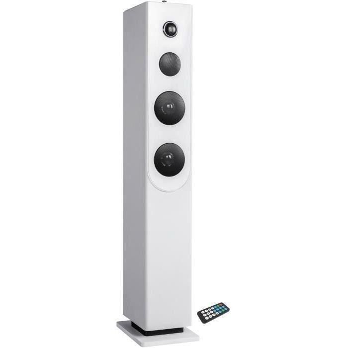 Torre de sonido Bluetooth INOVALLEY HP33-CD - Reproductor de CD - Blanco Torre de sonido Bluetooth INOVALLEY HP33-CD - Reproductor de CD - Blanco