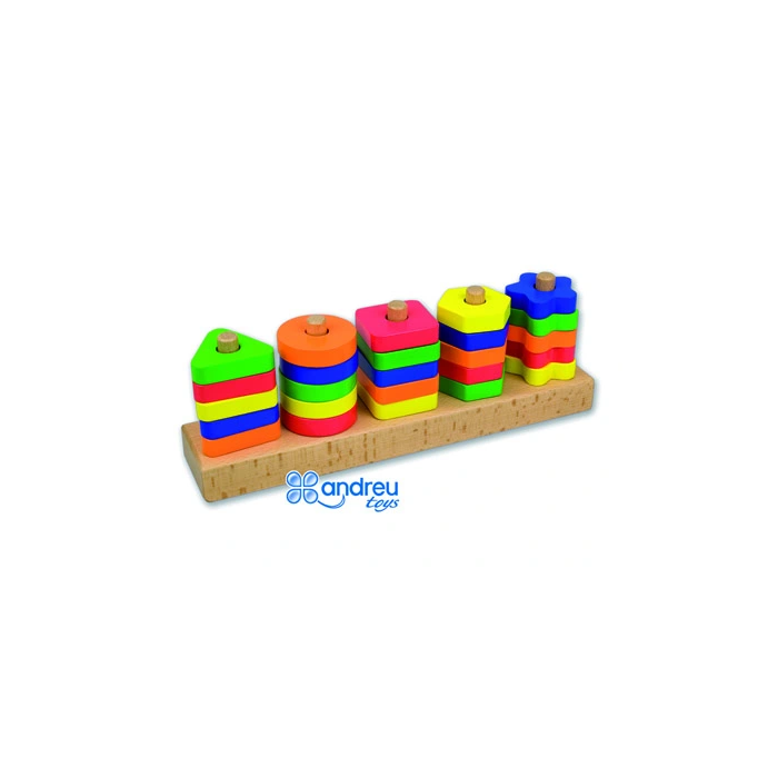 Andreutoys Juego de Manipulación con 25 Piezas Geométricas y 12 Plantillas Doble Cara 32,8x19,2x7,1 cm 0 Andreutoys Juego de Manipulación con 25 Piezas Geométricas y 12 Plantillas Doble Cara 32,8x19,2x7,1 cm 0