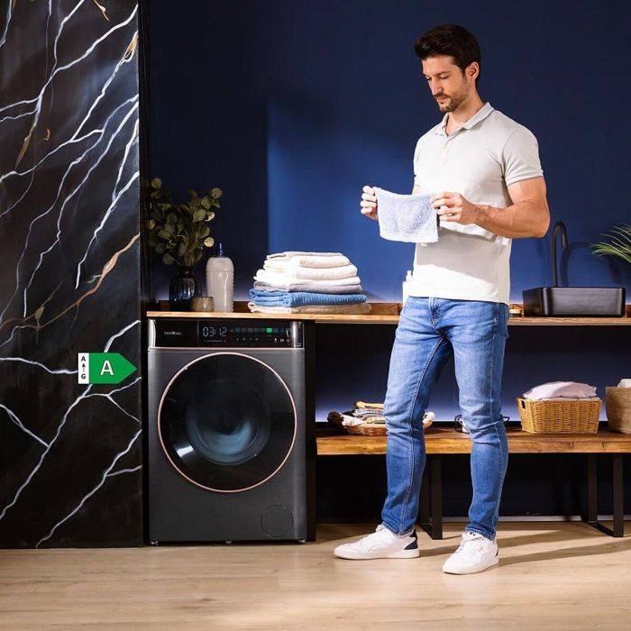 Cecotec Lavadora-Secadora Inverter 85900, 8/5 kg, 1400 rpm, Clase A/D, acero, libre instalación 4