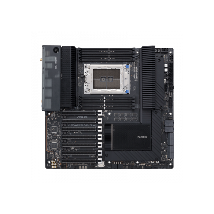 ASUS PRO WS WRX80E-SAGE SE WiFi, Placa Base AMD WRX80, Socket SP3, WiFi6, BT5.1, 10GB Ethernet, 90MB1590-M0EAY0 0 ASUS PRO WS WRX80E-SAGE SE WiFi, Placa Base AMD WRX80, Socket SP3, WiFi6, BT5.1, 10GB Ethernet, 90MB1590-M0EAY0 0