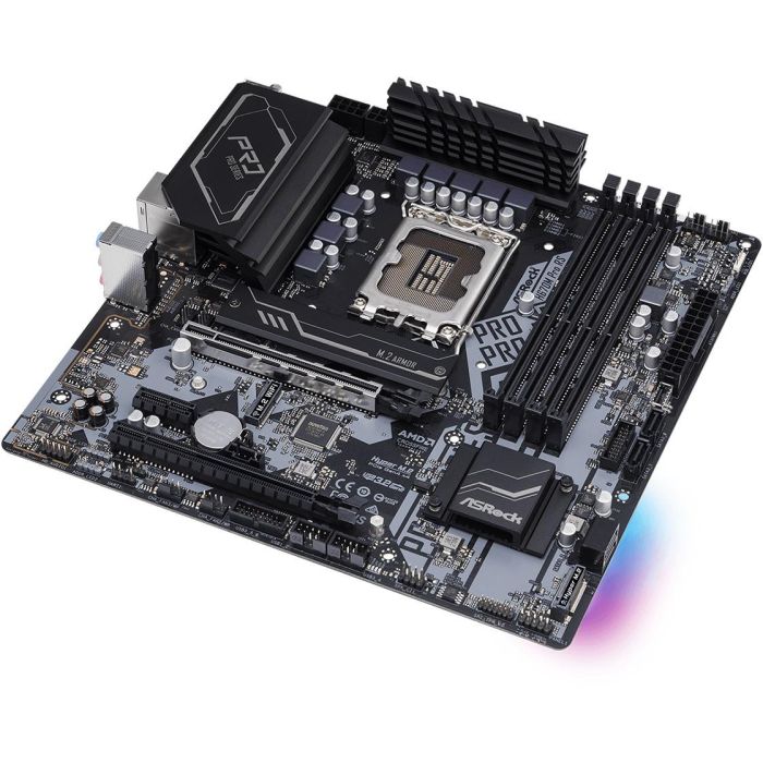 ASROCK H670M PRO RS Placa Base Intel LGA 1700 DDR4 Micro ATX 2