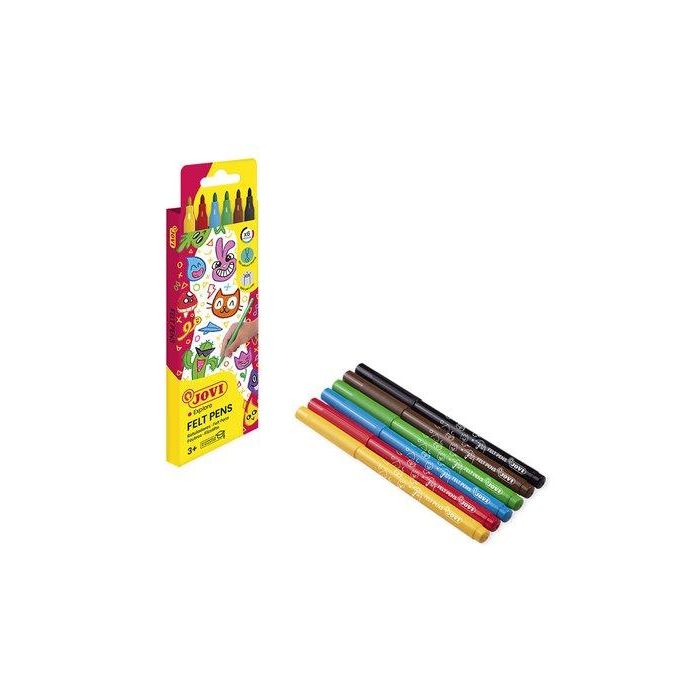 Rotulador Fibra Jovi Estuche De 6